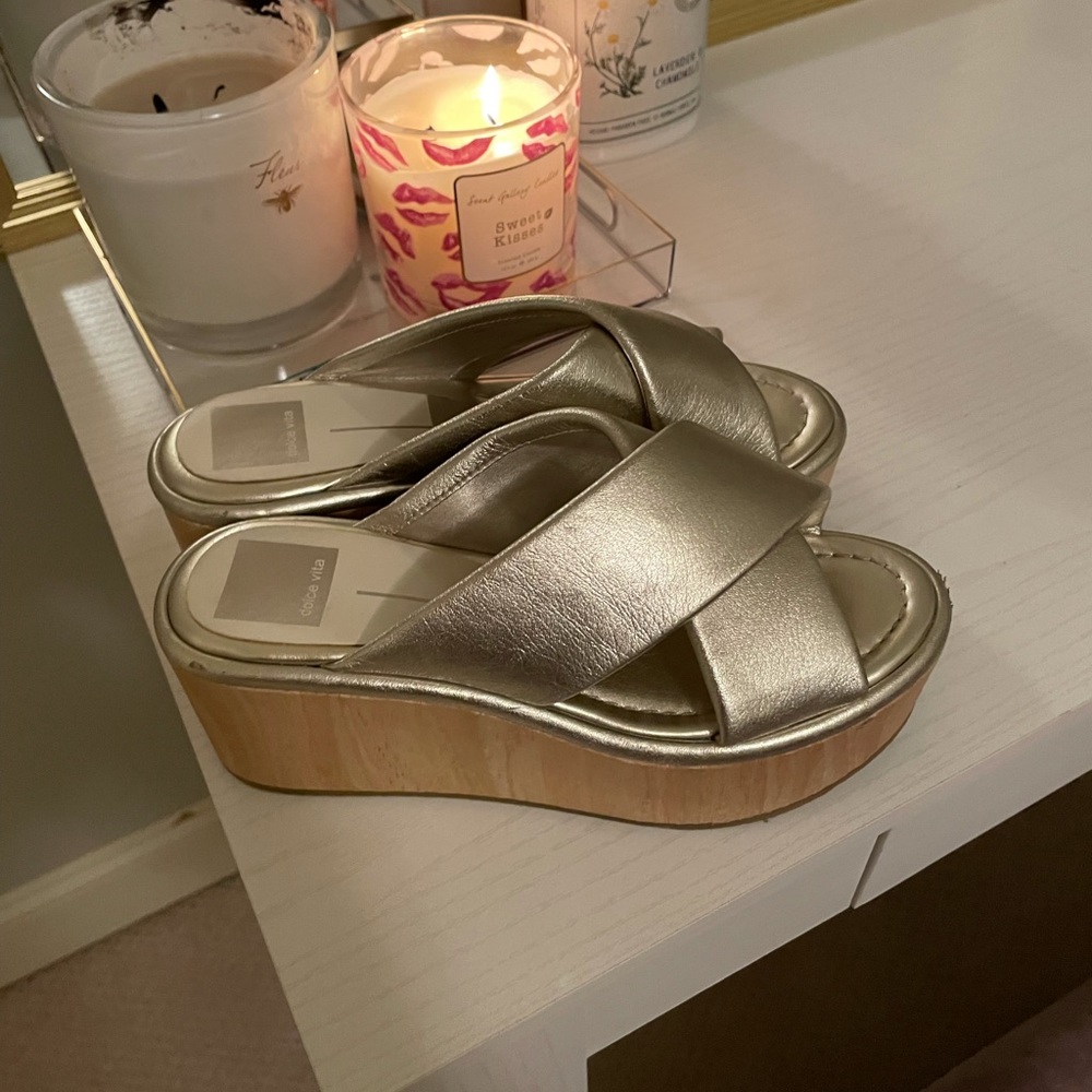 dolce vita platform sliver heels